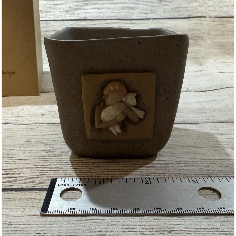 NIB Willow Tree Peace on Earth Porcelain Candleholder w/tealight New in Box Tb18